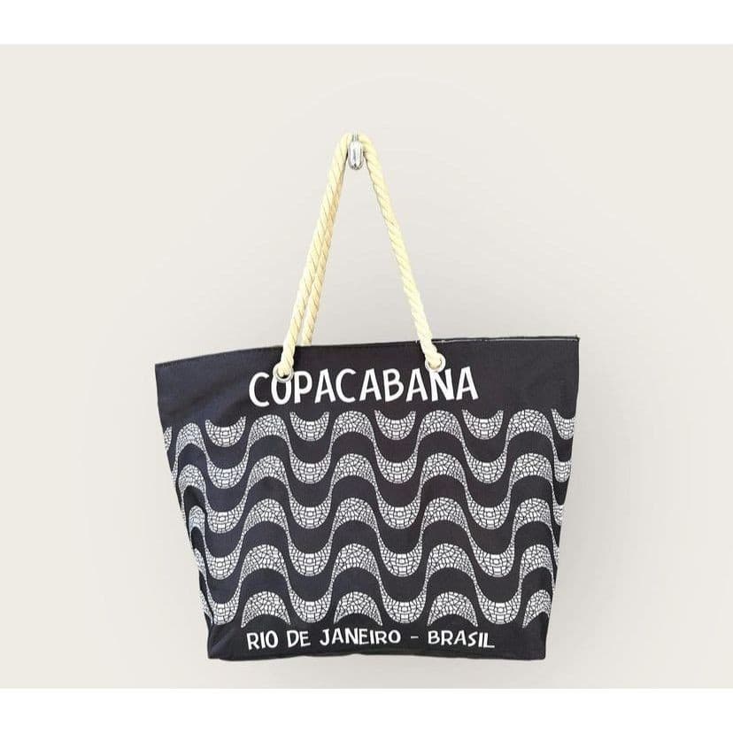 Bolsa De Praia Grande Feminina Unissex Calçadão De Copacabana Turística Tendência RJ