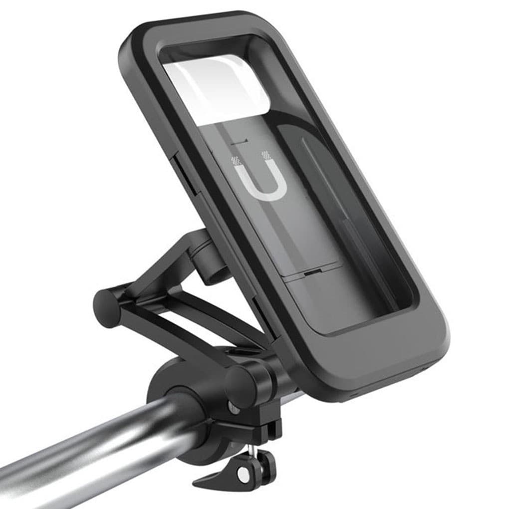 Suporte Celular Guidão Moto E Bike Á Prova Dágua Impermeável Articulado 360 Com Travas
