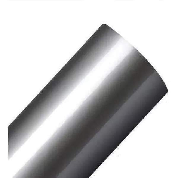 Película Adesiva Vinil Prata Inox Envelopamento Decoração Geladeira Fogão Á Prova d'Água 2x0,50 Mets