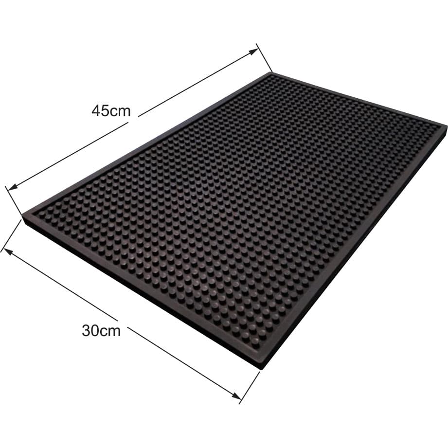 Tapete Barmat 30x45 Cm Porta Copo Escorredor Emborrachado Antiderrapante Taça Garrafas Cozinha