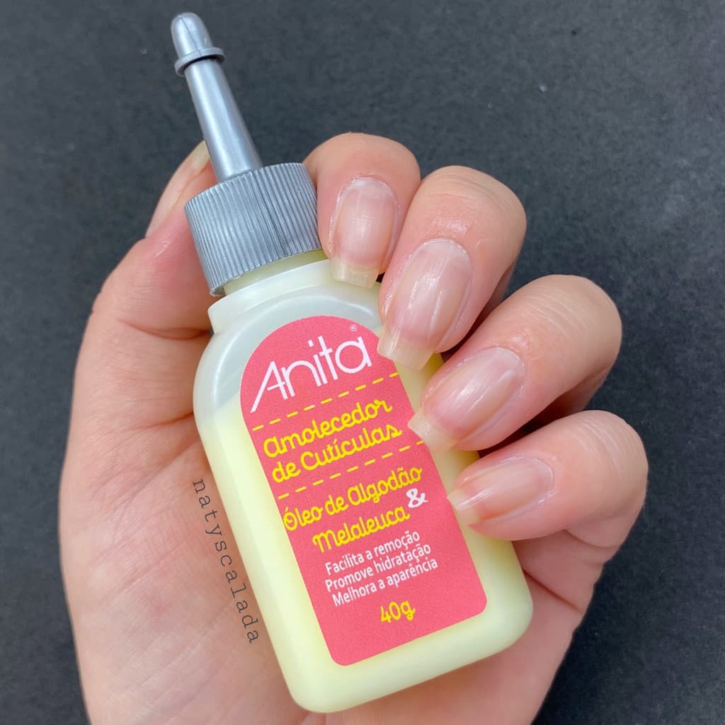 AMOLECEDOR DE CUTÍCULAS ANITA - ÓLEO DE ALGODÃO E MELALEUCA 40ml