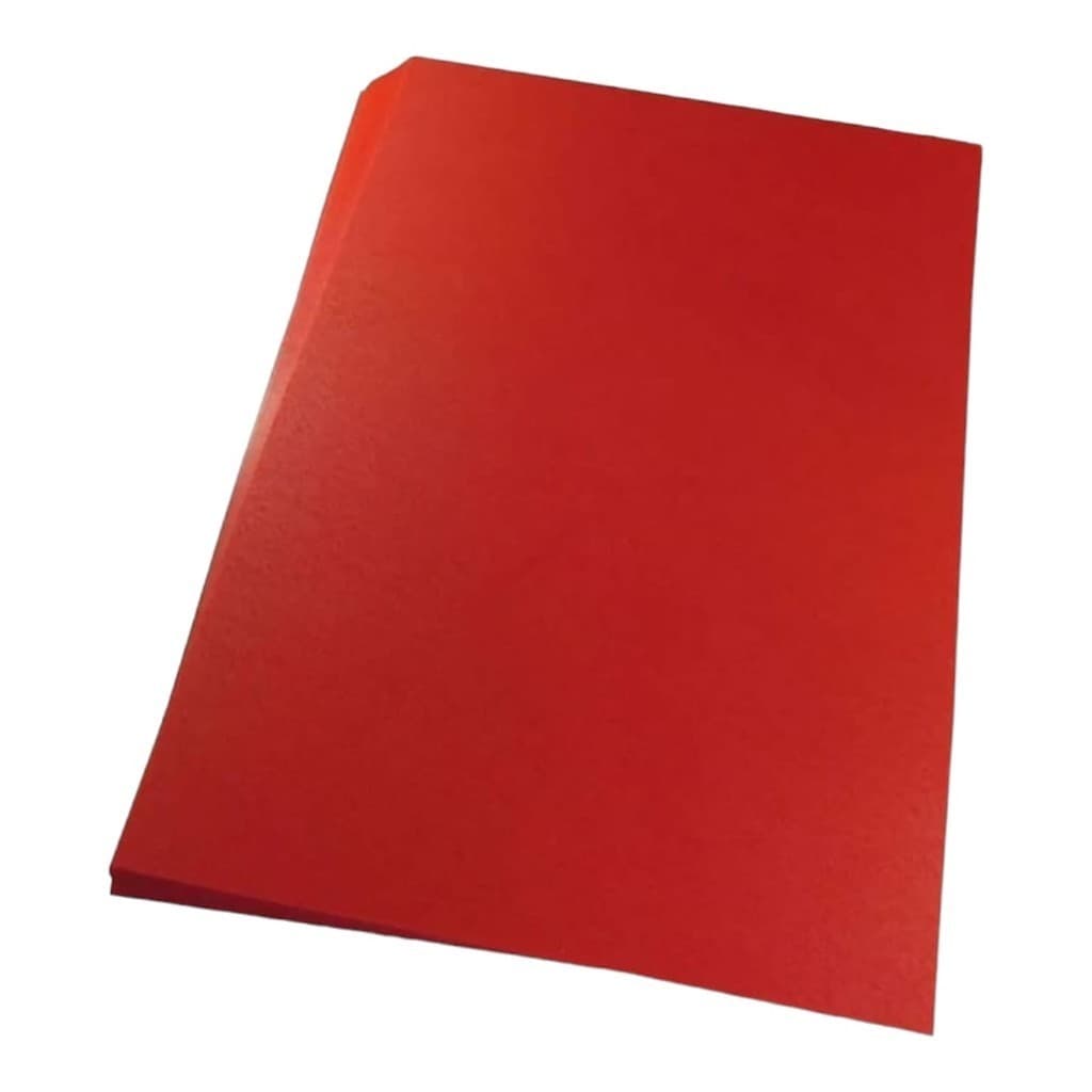 Capa Para Encadernação Pp 0,30mm A4 Vermelha Couro 100 Und