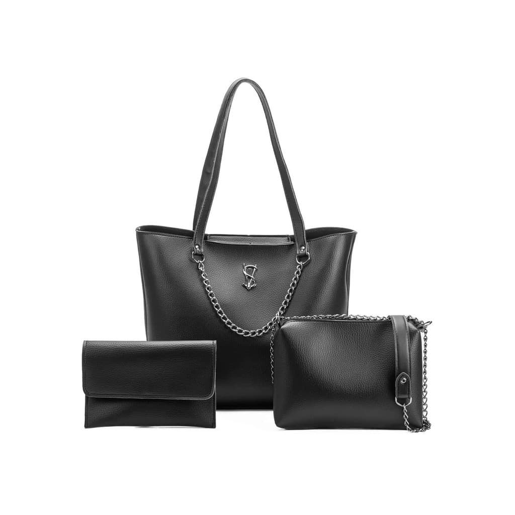 Bolsa feminina Kit 3 pçs Bolsa grande e Bolsinhas Lançamento 2026