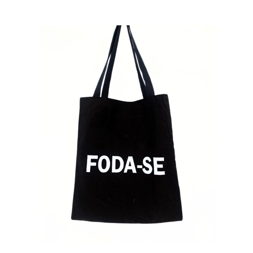Bolsa Ecobag 100% algodão Black FOD@-SE