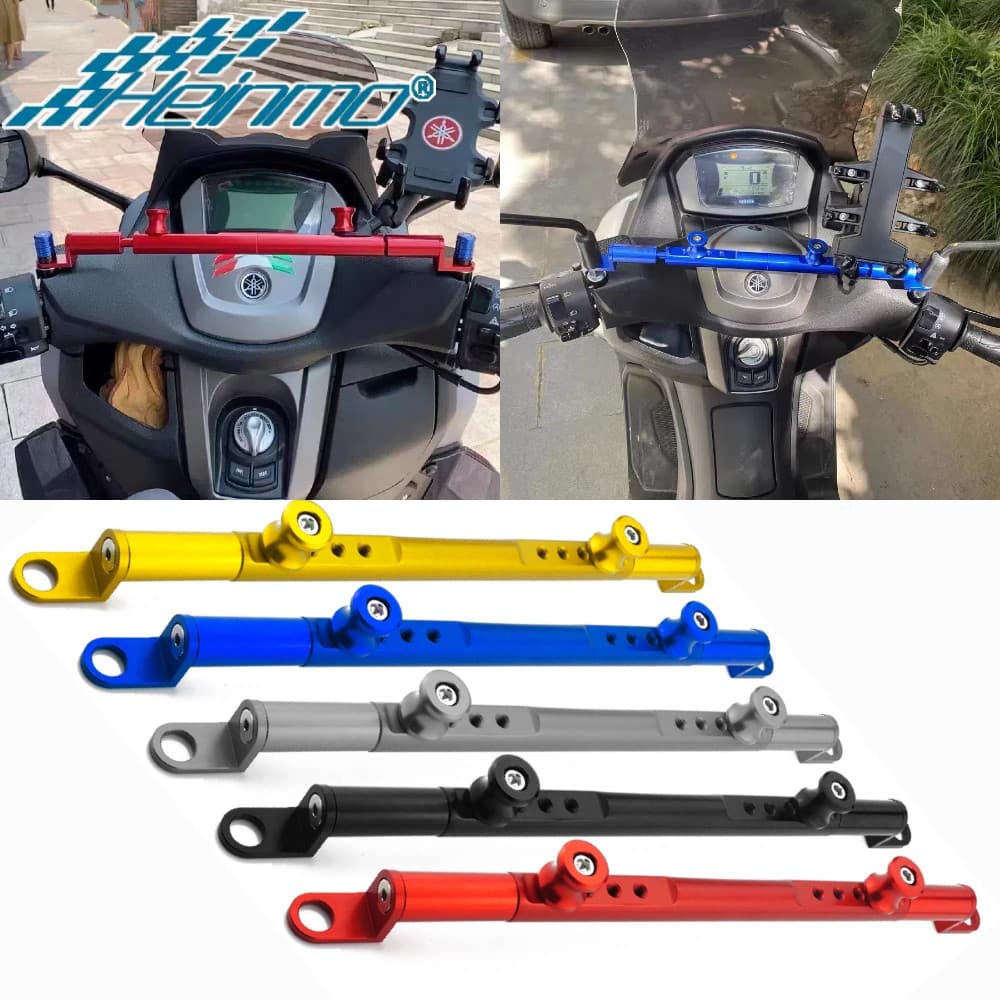 Para YAMAHA XMAX 250 XMAX300 NMAX155 NMAX125 Motocicleta Ajustável Guiador Barra Transversal