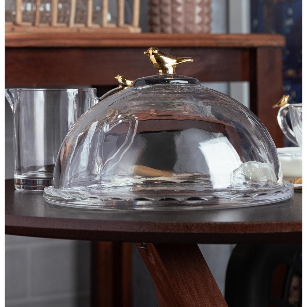 Queijeira de Cristal Ecológico Golden Bird 20cm - Wolff
