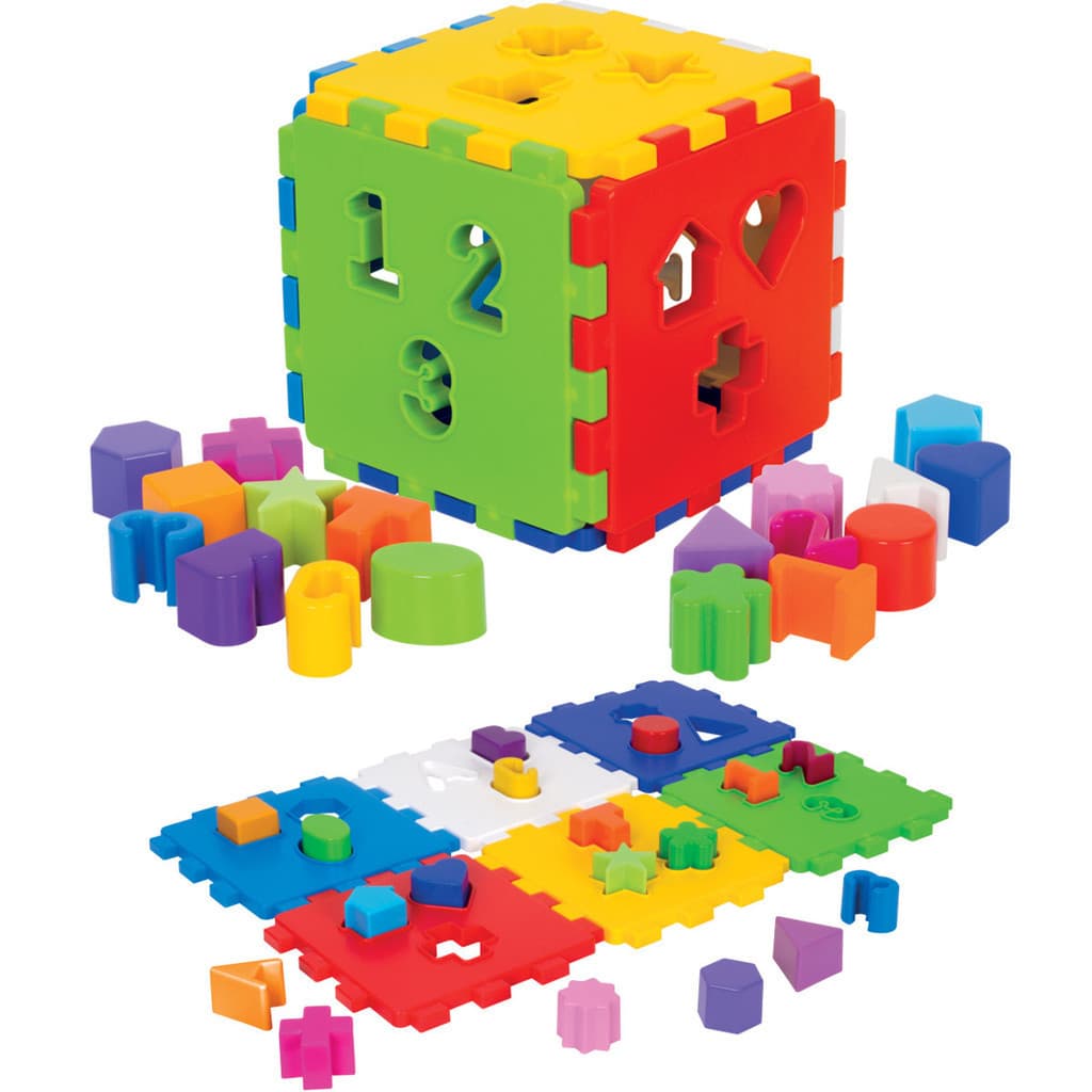 Cubo Didático Educativo Brinquedo para Bebê 1 ano Menino e Menina Presente