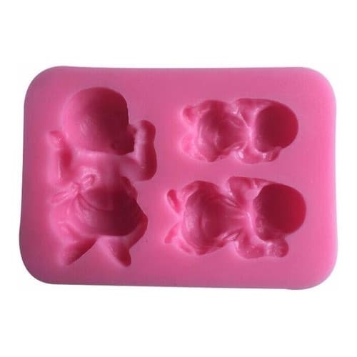 Molde De Silicone Bebezinhos Bebê Pasta Americana Biscuit