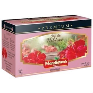 Chá Maniervas Premium 20 Saches Sabor Hibisco