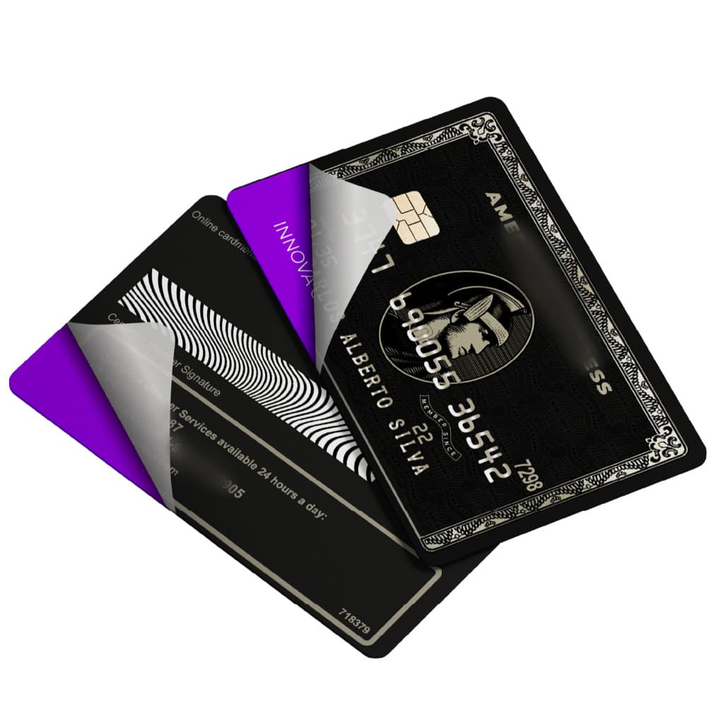 Adesivo de Cartão De Credito E Debito Super Realista American Express