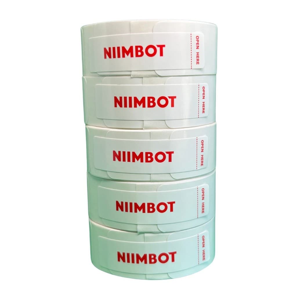 5 Rolos De Etiquetas 12X40 Niimbot P/ Impressora D110 D11