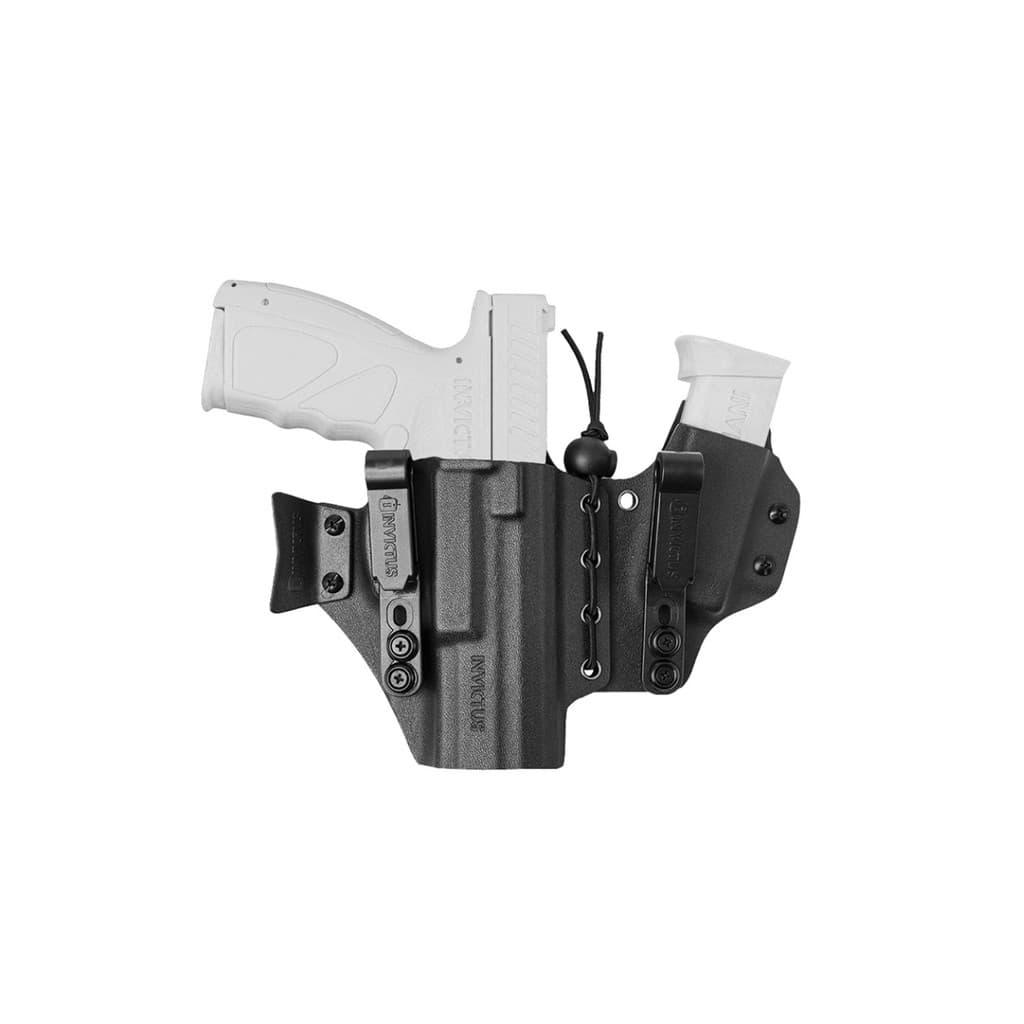 COLDRE DE KYDEX SIDECAR TAURUS TS9 TS40 + PORTA CARREGADOR VELADO - INVICTUS - DESTRO