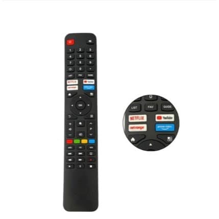 Controle Remoto Compatível Para Tv Vizzion Smart 4k Linux Le43df20 Le50uhd LE 7345