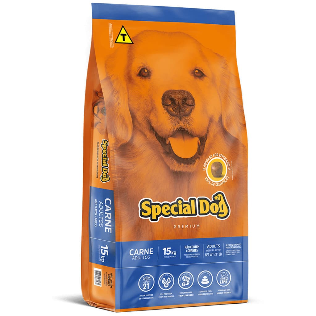 Ração Special Dog Premium Cão Adulto Sabor/Carne 15kg
