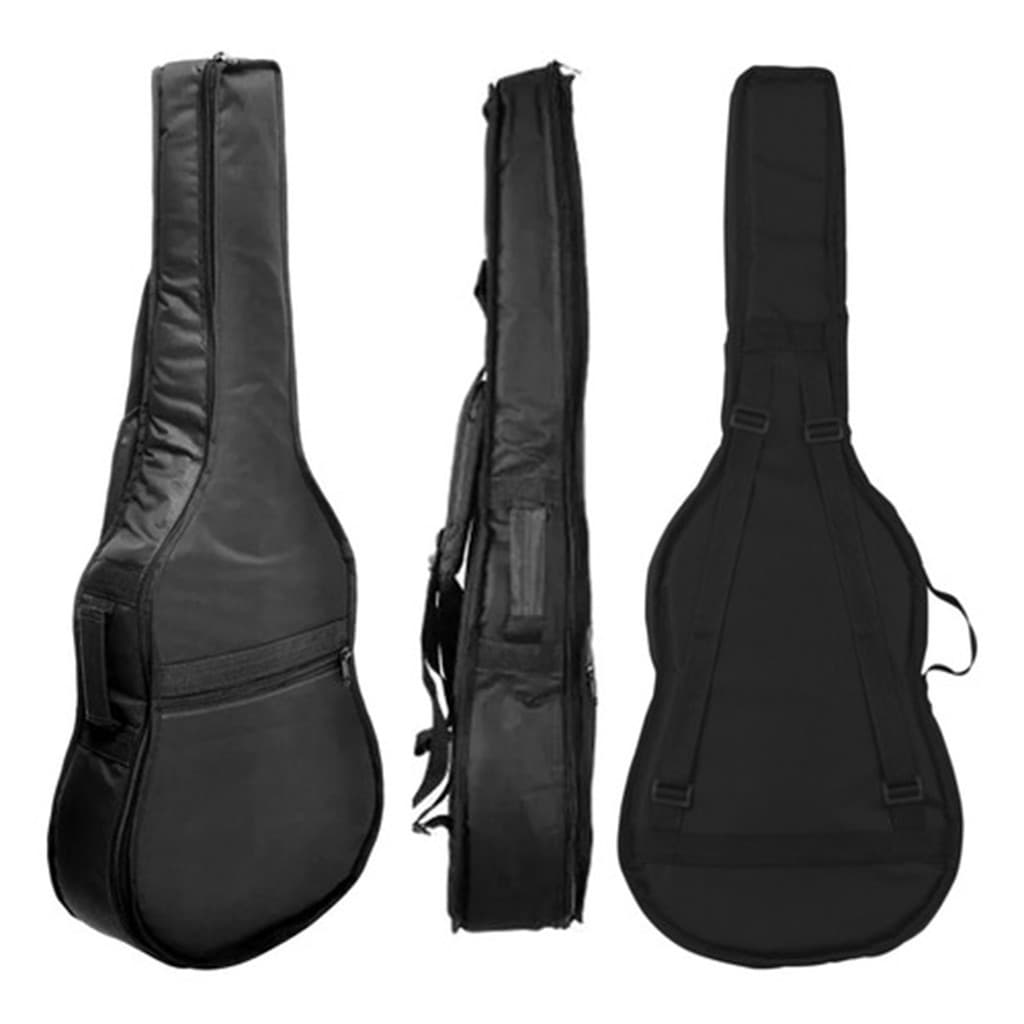 Capa de Violão Folk preta Bag Extra Luxo Mochila