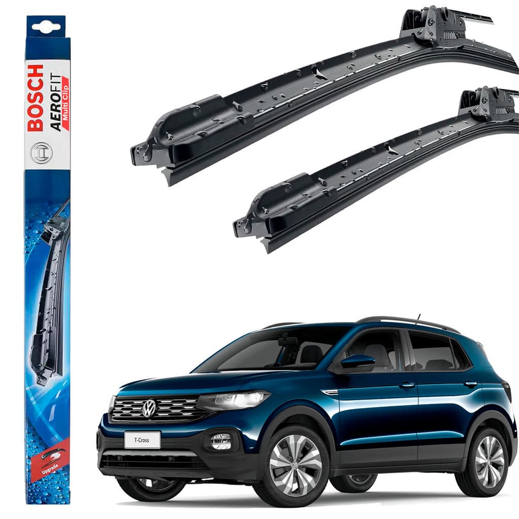 Kit Palheta Limpador De Parabrisa T Cross Tcross 2019 até 2021 Original Bosch