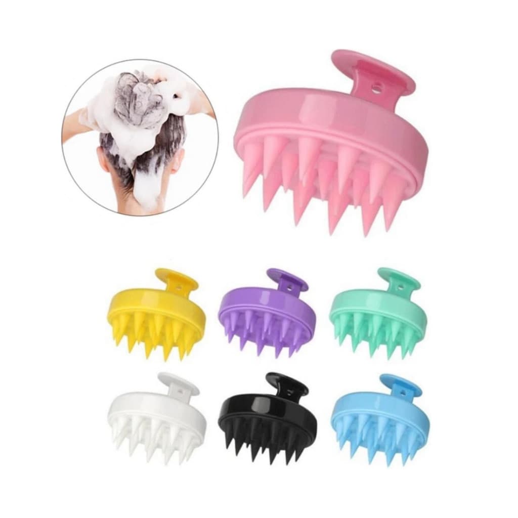 Escova Capilar Massageadora Couro Cabeludo Anti Caspa Queda