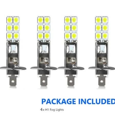 4PCS H1 50W Kit De Lâmpadas LED Para Faróis De Carro Super Brilhante Lâmpada De Nevoeiro De Motocicleta DRL 6000K 12V