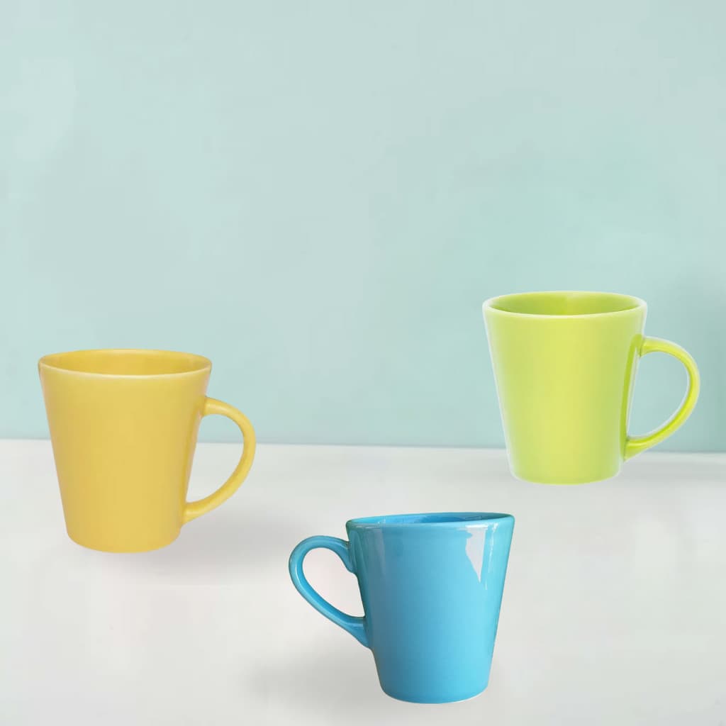 Caneca Mista 240ml de Cerâmica 2° Linha Pequenos Defeitos de Fábrica Promoção