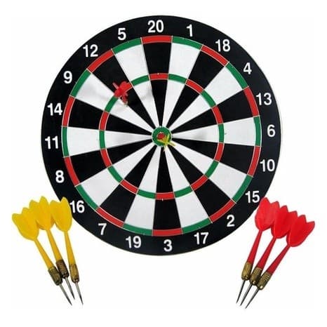 Jogo De Dardos Profissional 40cm Kit Alvo Com 4 Dardos