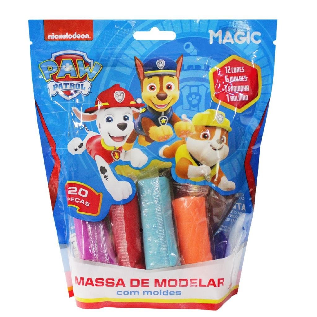 Massa De Modelar Da Patrulha Canina Com 20 PÇS Infantil Meninos Entretenimento Brinquedo Crianças