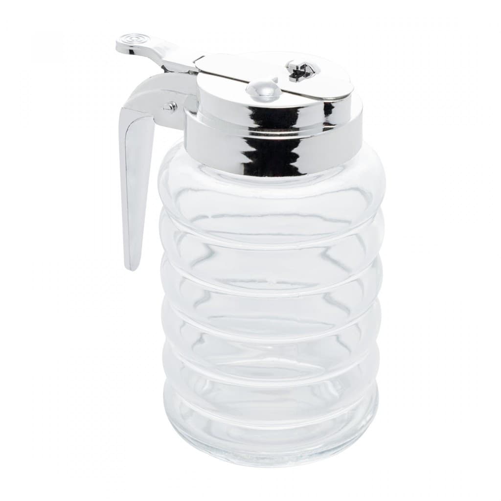 Meleira Colmeia de Vidro com Tampa e Alça Cromada 280ML - Lyor