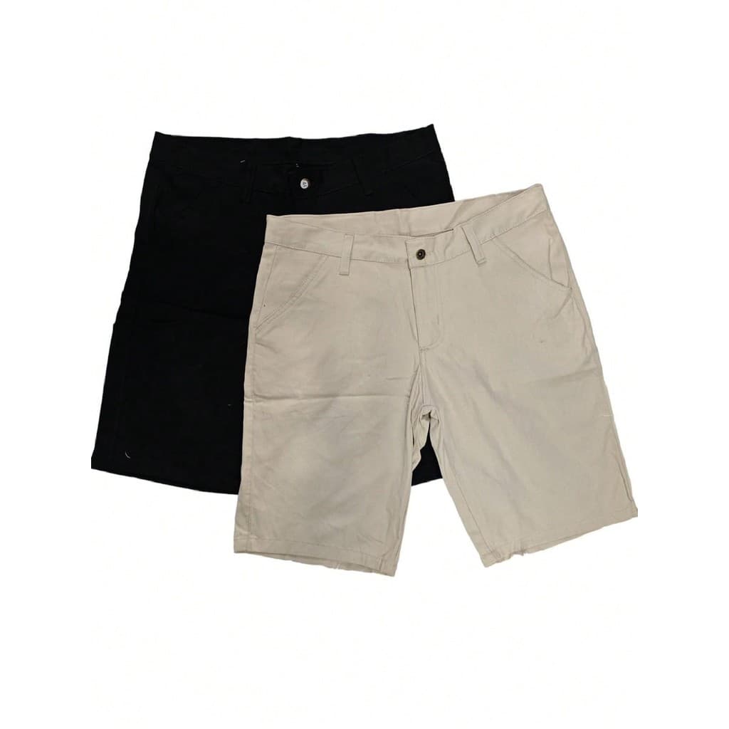 Kit 2 Bermuda masculino de brim Sarja
