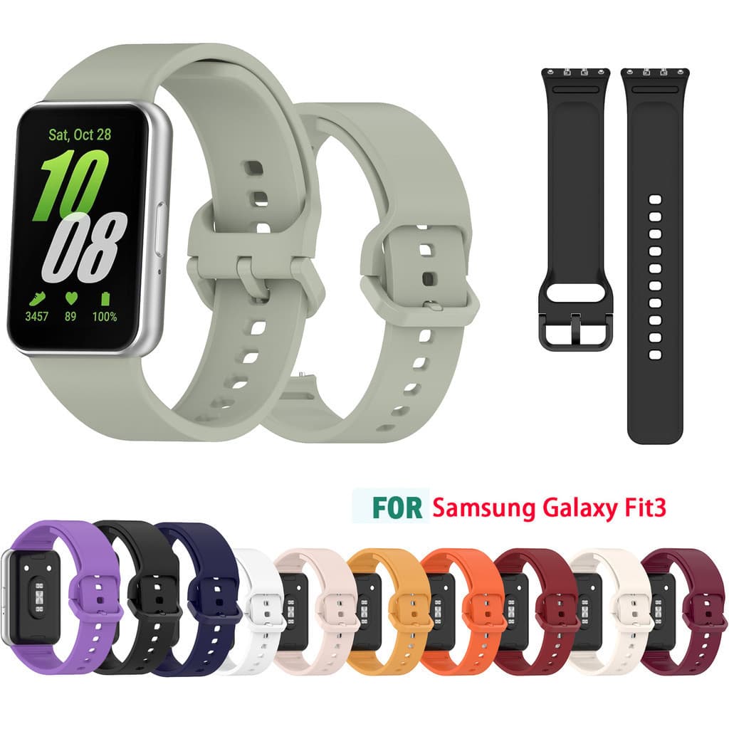 Pulseira de Silicone samsung adequada para samsung Galaxy Fit 3 SM-R390 macio à prova d'água esportes moda relógio intel