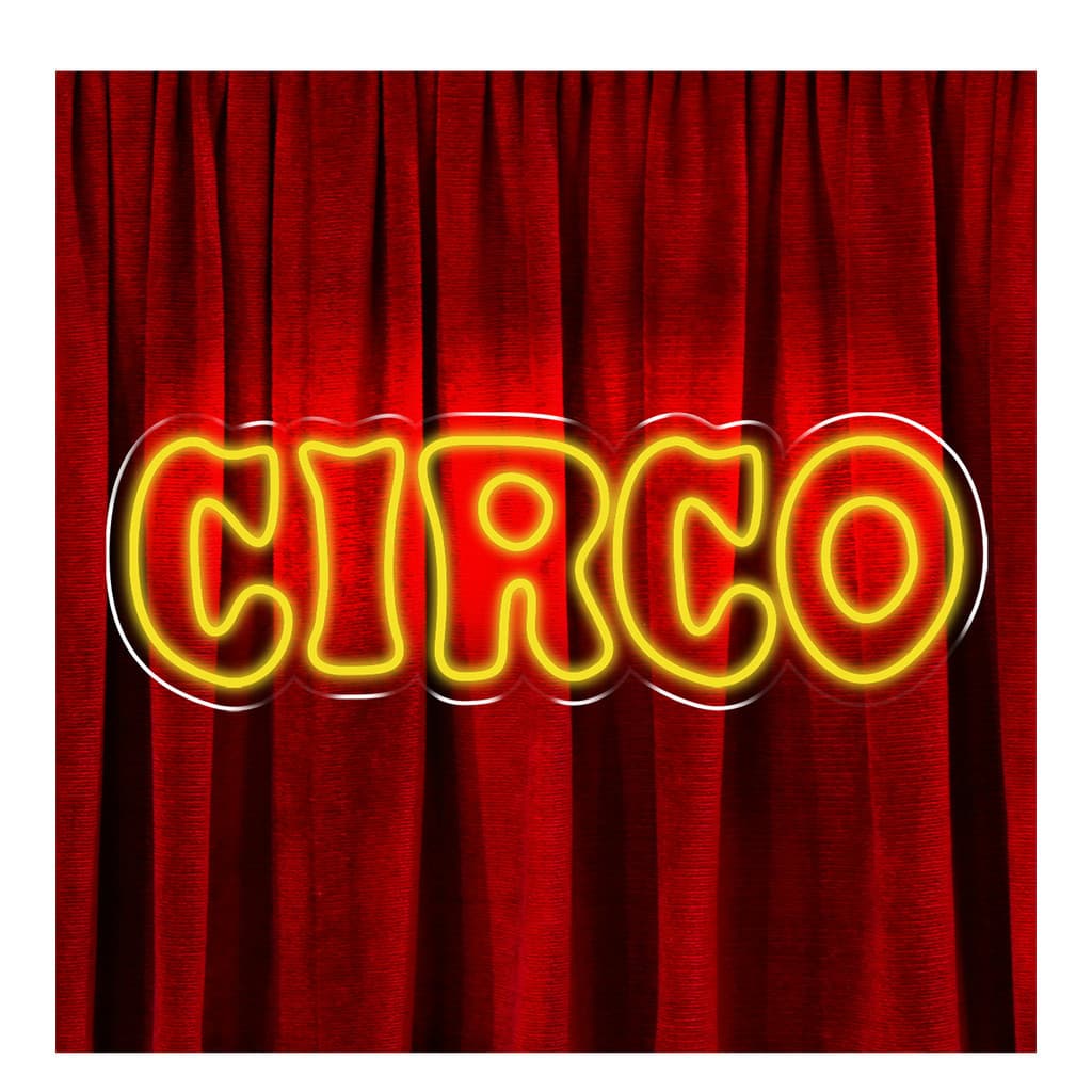 Painel Neon Led Circo Decoração Aniversário Festa
