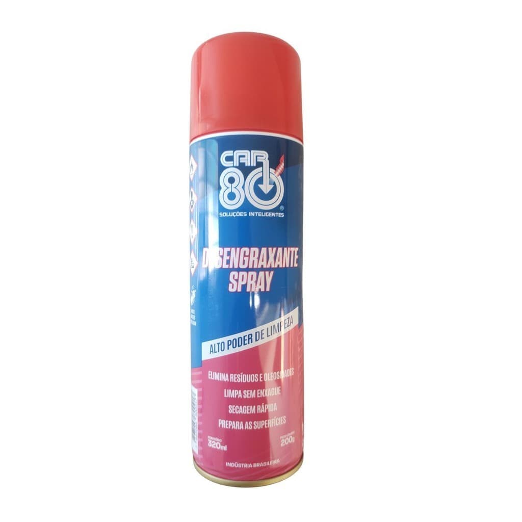 2 Desengraxante Limpa Graxa Óleo Fluido Freio Spray Car80