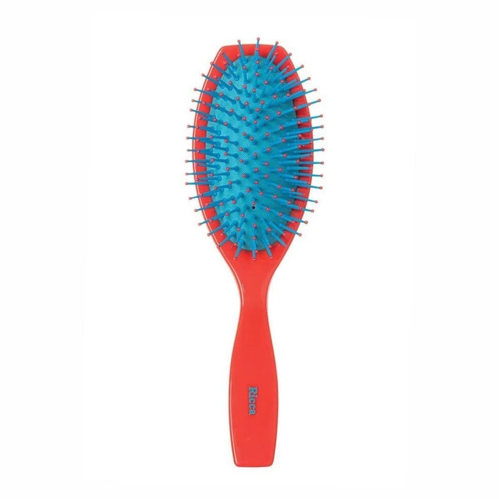 ESCOVA DE CABELO RICCA CEREJA OVAL ALMOFADADA CÓD:2426