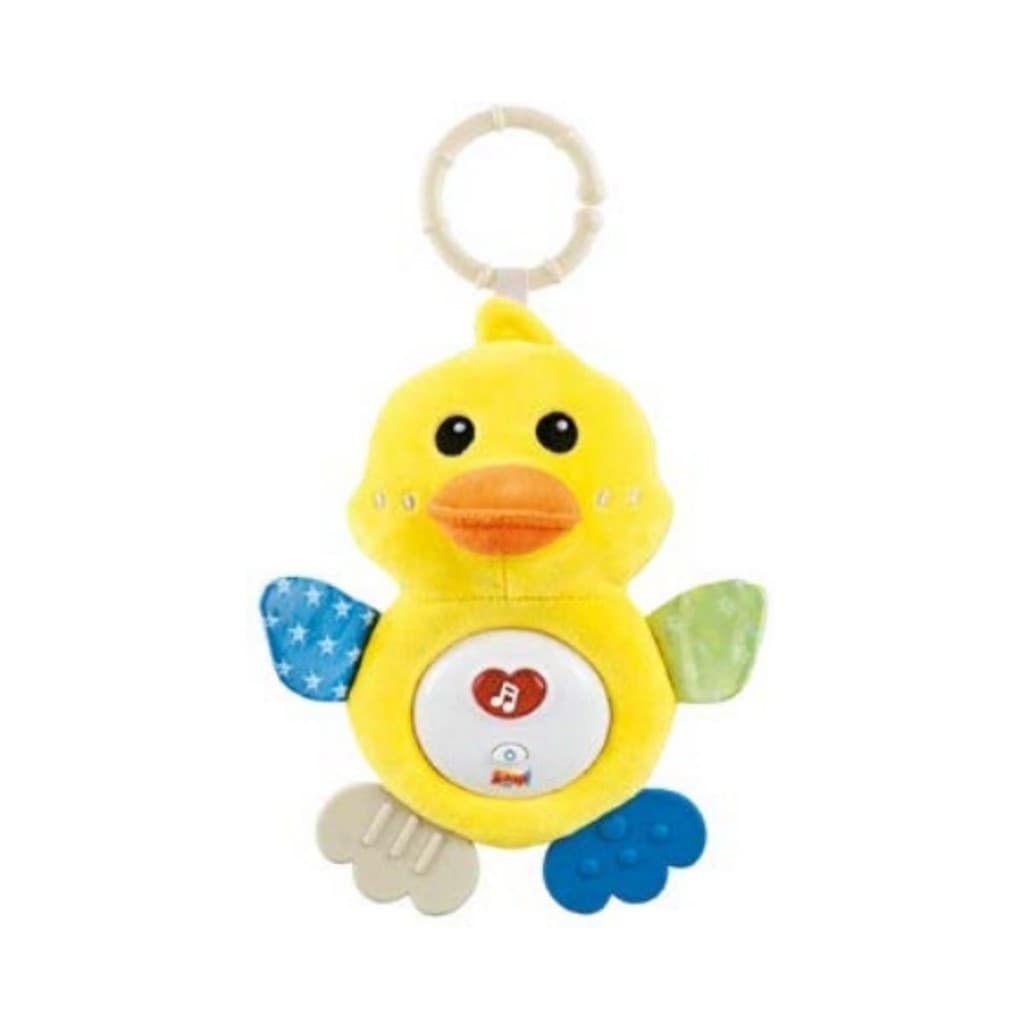 Pato Patinho Pelúcia Móbile Musical Mordedor Sensorial -Zoop