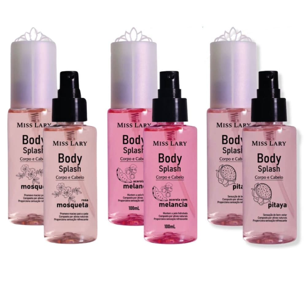 Body Splash Corpo e Cabelo - Miss Lary