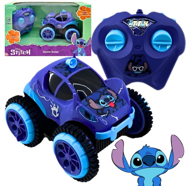 Carrinho De Controle Remoto Stitch Space Roller Candide