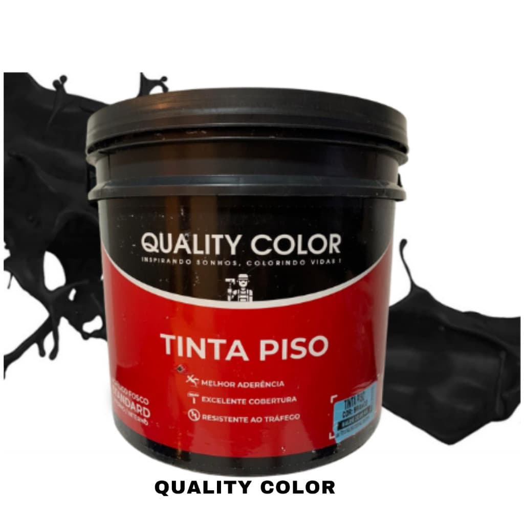 TINTA PISO QUALITY COLOR PRETO BALDE 20,00 KG
