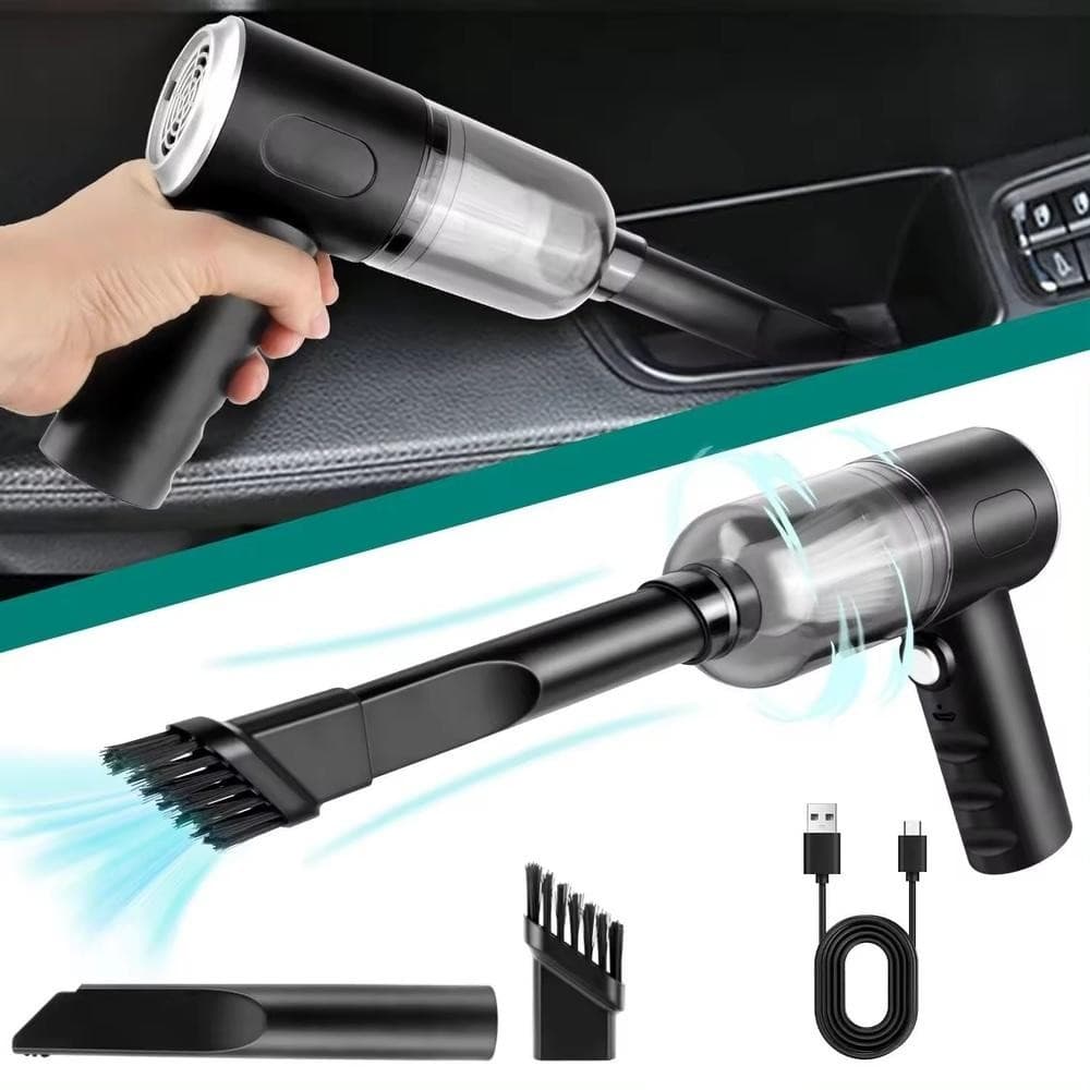 Aspirador Portátil Recarregavel USB para Carro Sofá Casa