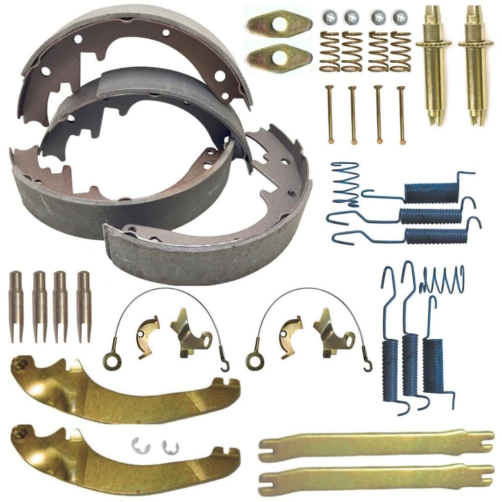 KIT REPARO + SAPATA PATIM COM LONA DO TAMBOR FREIO TRASEIRO S10 BLAZER 2.5 2.8 DIESEL 1995 A 2011