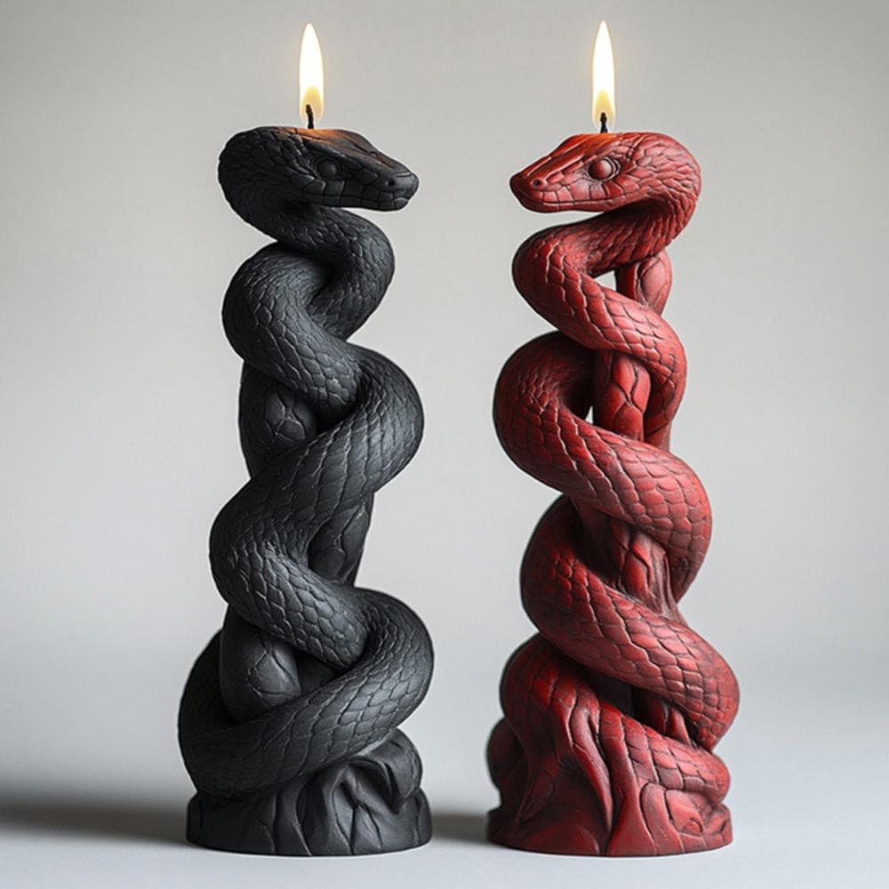 Molde De Vela 3D Forma De Enrolamento De Cobra Resina De Silicone Para Velas De Aromaterapia Cera Caseira , Moldes Decor