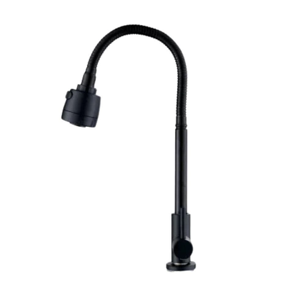 Torneira Gourmet Água Fria Preto Fosco Flexível Telca