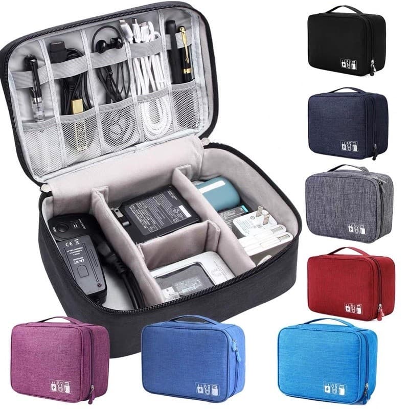 Bolsa De Armazenamento De Cabo De Dados Digital Multifuncional Viagem Necessário