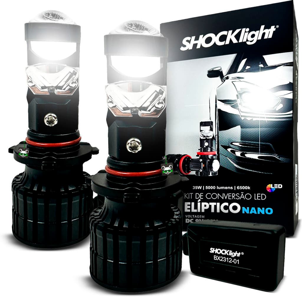 Kit Lâmpada Conversão Led Nano Projetor Elíptico 5000l HB3