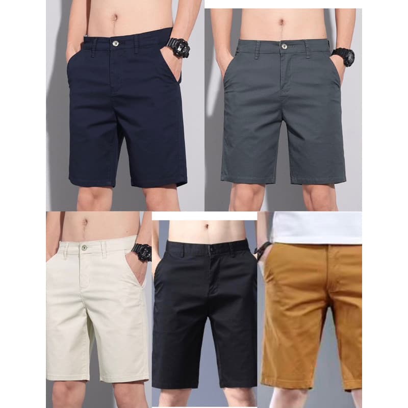 Kit 5 Bermuda Sarja Masculino Brim Short