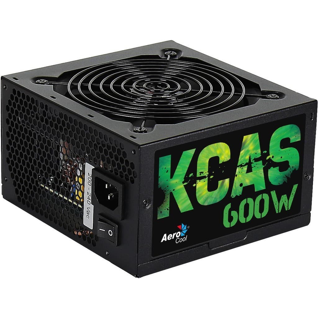 FONTE ATX S/CABO 80+ PFC ATIVO 600W REAL KCAS - AEROCOOL