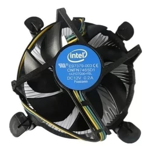 Cooler Processador Intel 1155p 1150p 1151p Selo Azul