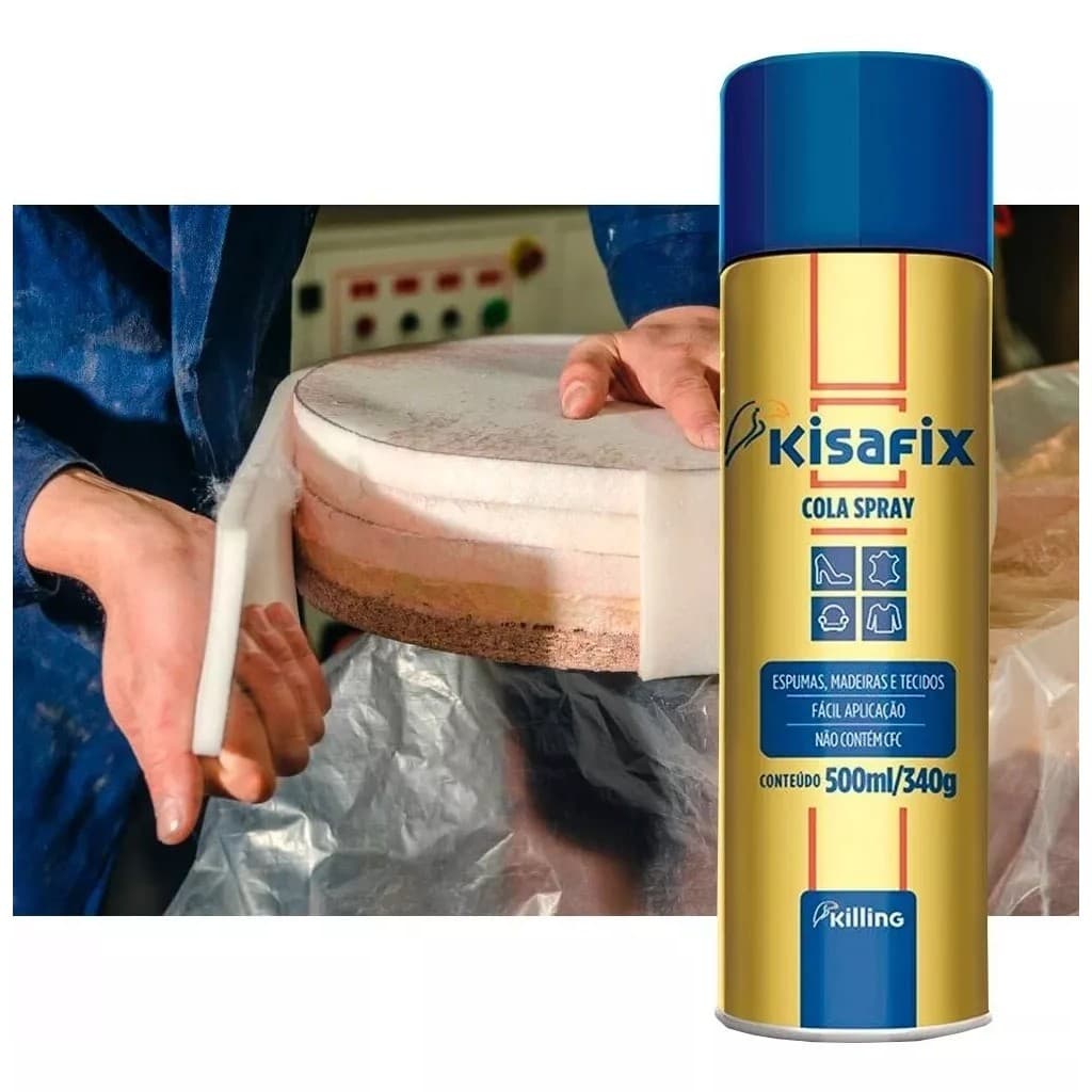 KISAFIX COLA SPRAY, ADESIVO SOLVENTE A BASE DE BORRACHA