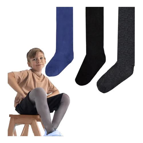 Meia Calça Bebê Infantil Lisa Inverno Menino