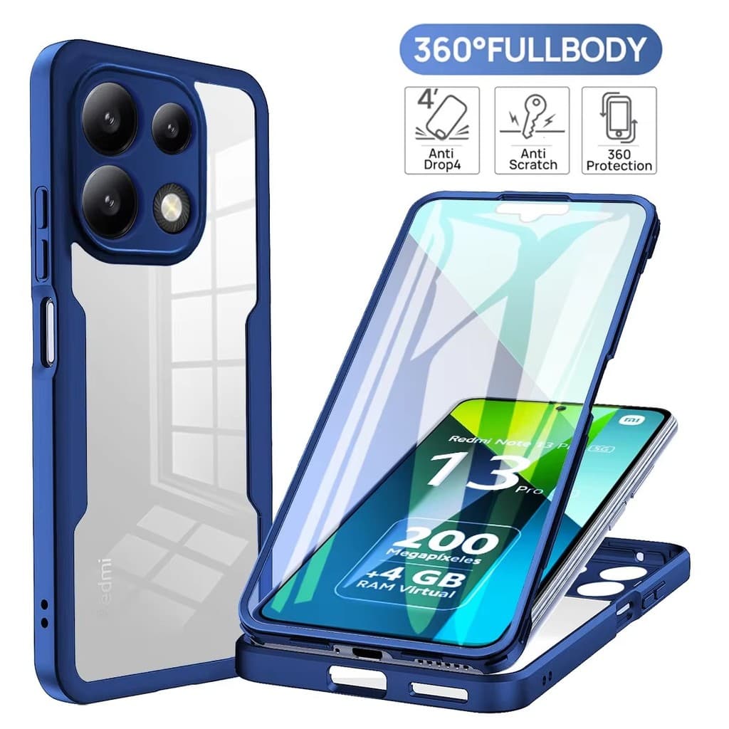 Para Xiaomi Redmi Note 15 14 Pro Plus 12 13 9 10 11 Silicone À Prova De Choque 360 Caso