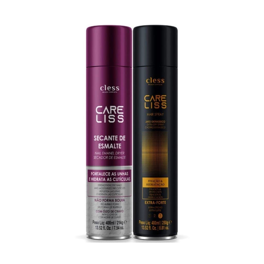 Kit Care Liss Finalização 2pc (Spray 400ml + Spray Secante 400ml)