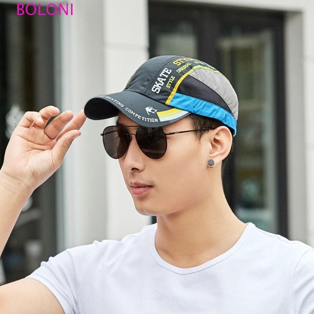 Chapéu De Beisebol BOLONI Sunshade , Ultrafino Respirável De Secagem Rápida Unissex De Rabo De Cavalo Com Retalhos