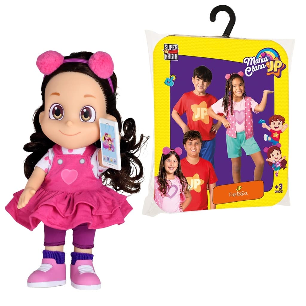 Kit Boneca e Fantasia Maria Clara - O Mundo de Encanto!